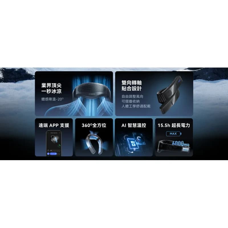 TORRAS-COOLiFY Cyber Fold 旗艦AI智慧頸掛冷暖空調風扇 額外照片 2